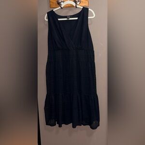 Style & Co. Black Sleeveless Midi Dress